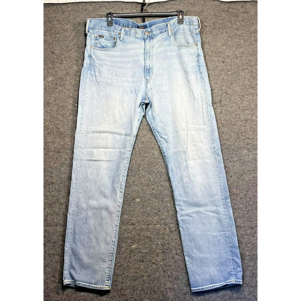 Polo Ralph Lauren Jeans Men's 42Tx36 Slim Straight Varick 42x36 Distressed